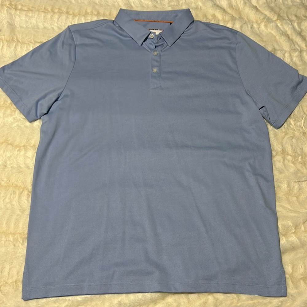 Two pack of men’s shirts (one maroon, one light blue) ￼
Modern Ambition Brand
